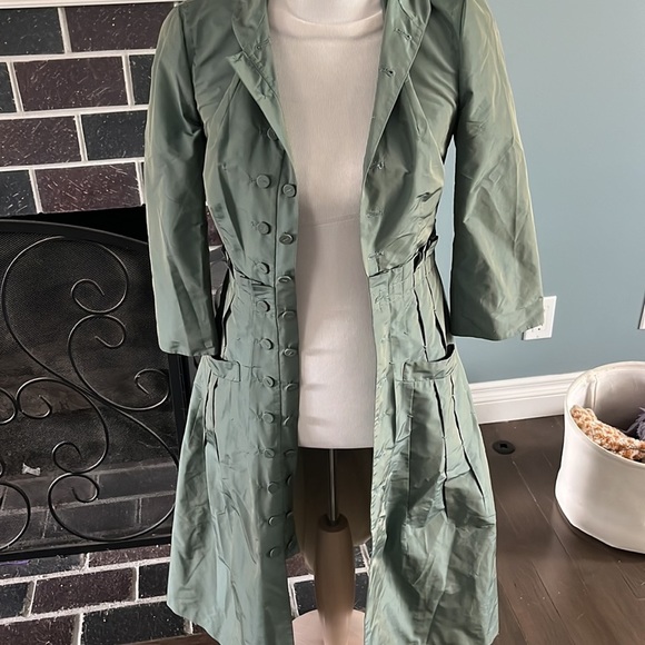 VTG Hoss Intropia Trench Coat/Dress VTG - Picture 10 of 16